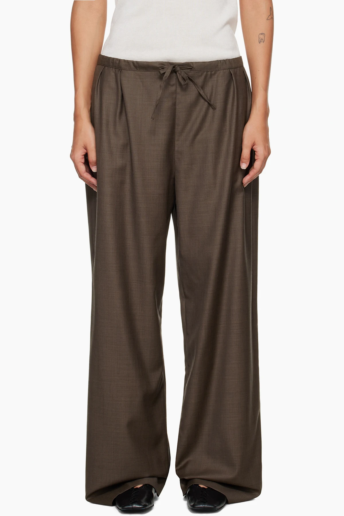 Brown Cove LDS Elastic Waisted Trousers