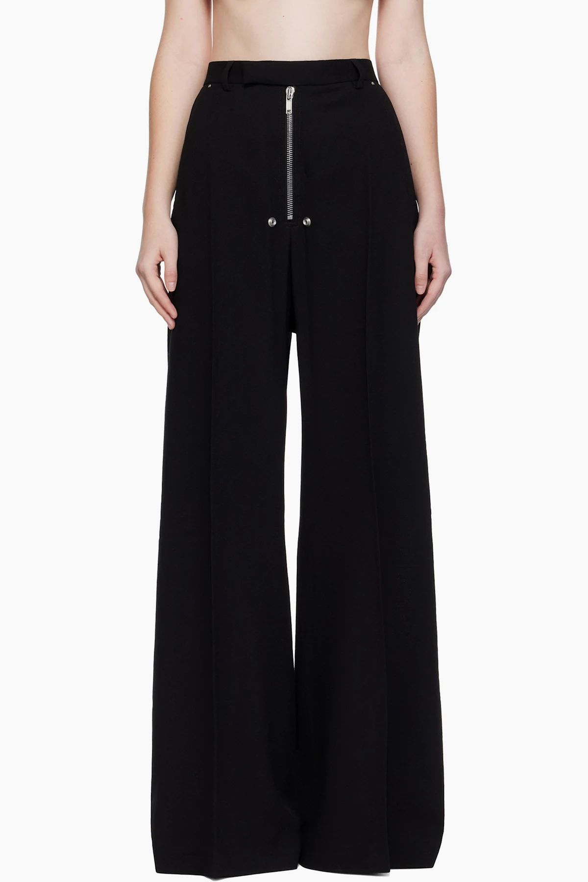 Black Concordians Tailored Wide Belas Trousers