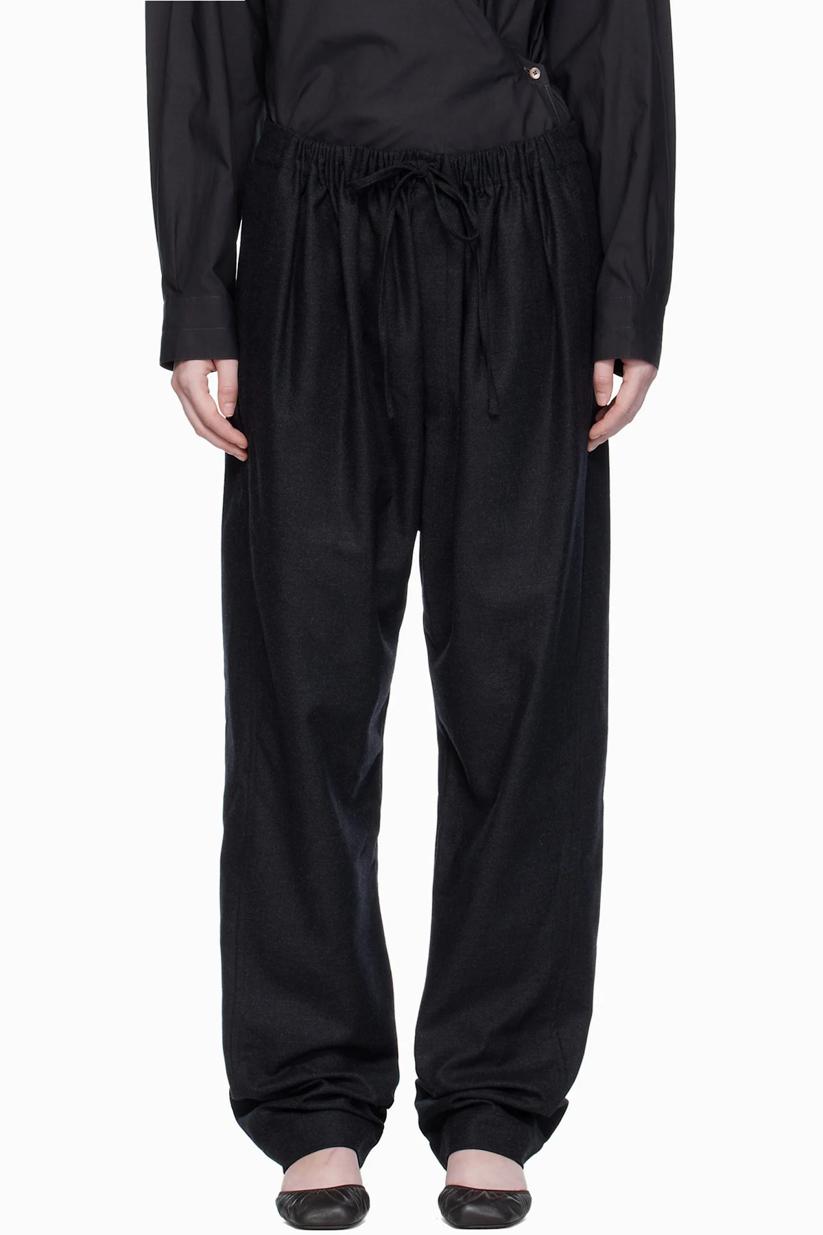 Gray Drawstring Trousers