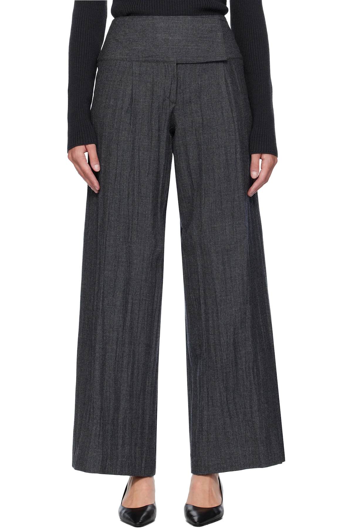 Gray Girdle Trousers