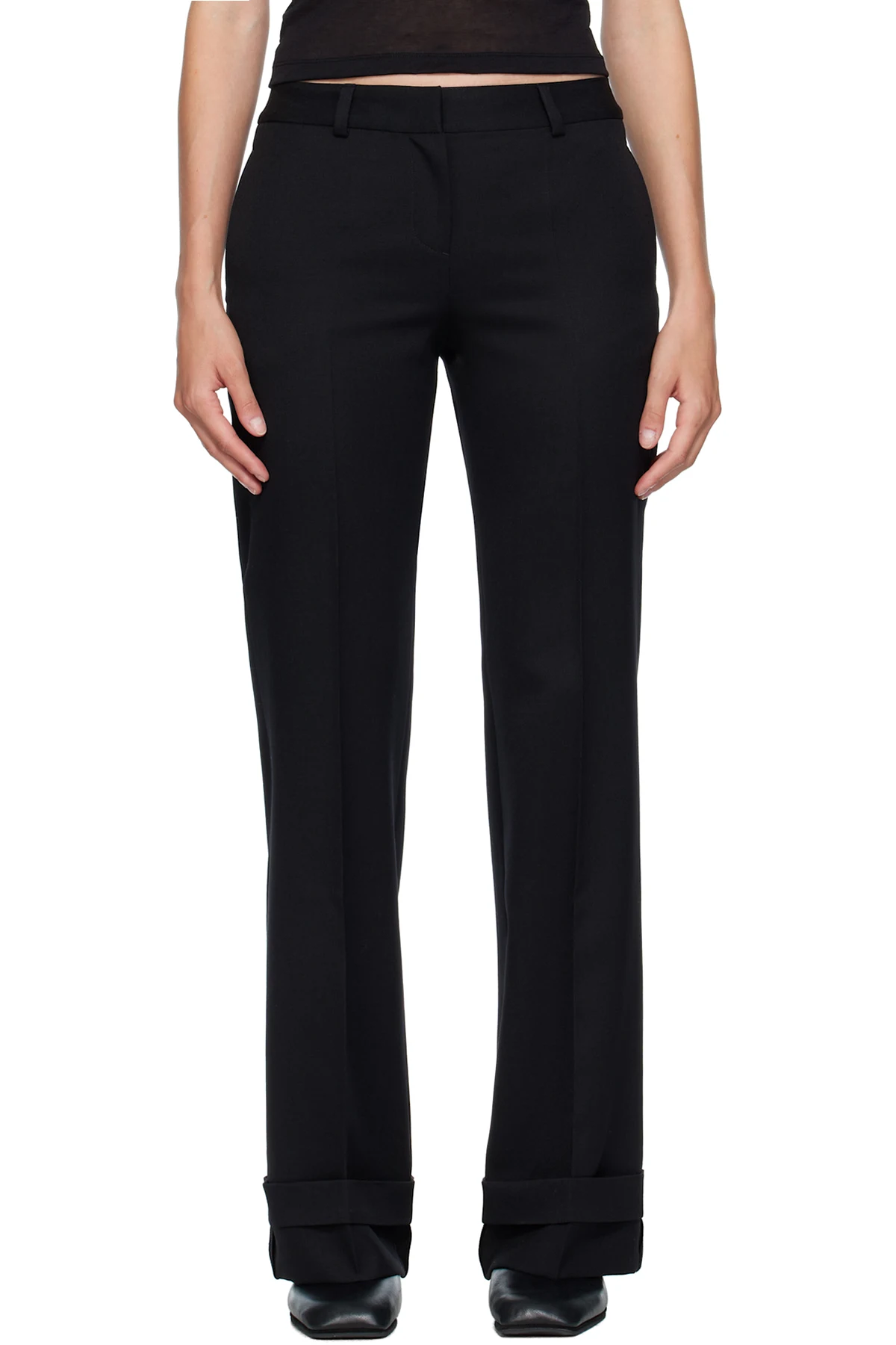 Black Hip Trousers