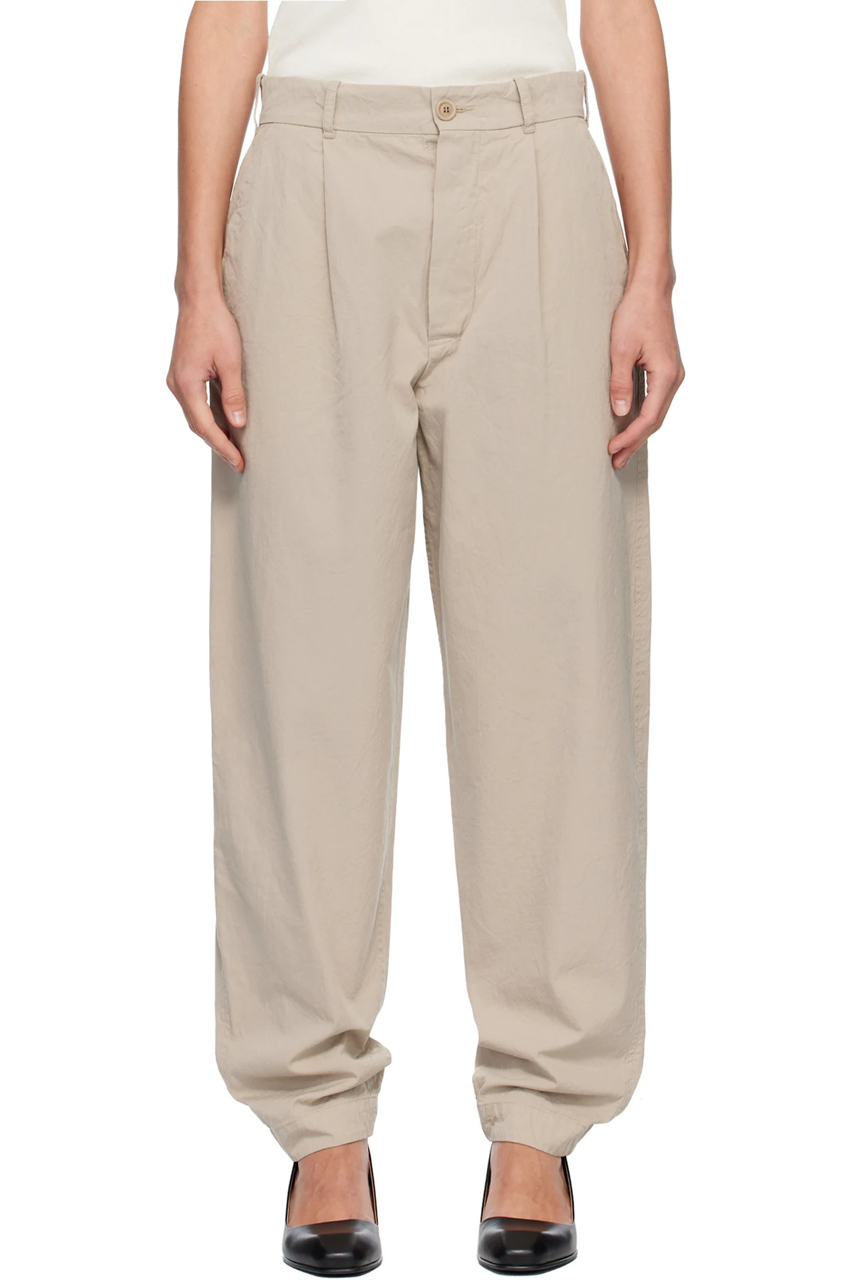 Beige Mili Hiroshi Trousers