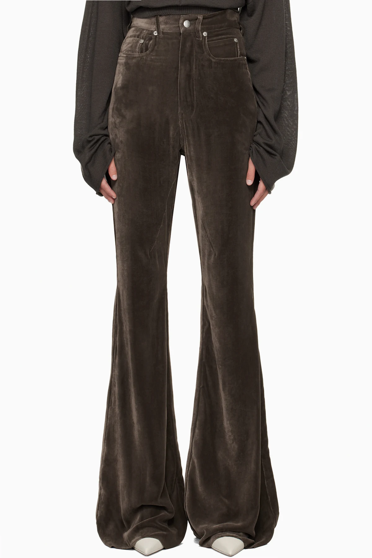 Gray Concordians Bolan Bootcut Trousers