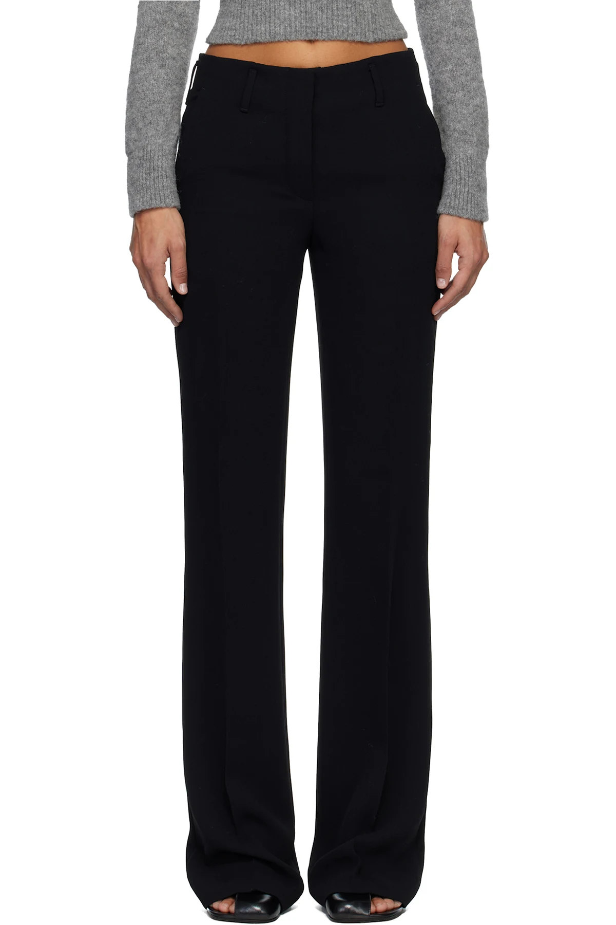 Black Crêpe Trousers
