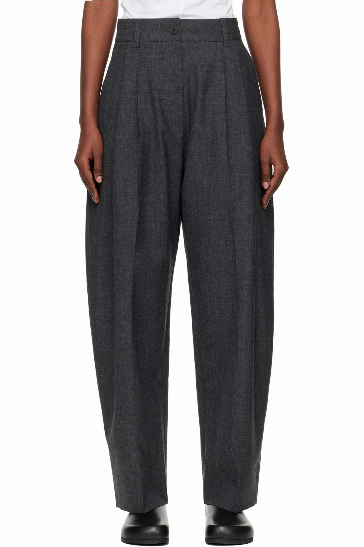 Gray Acuna Heritage Wool Trousers