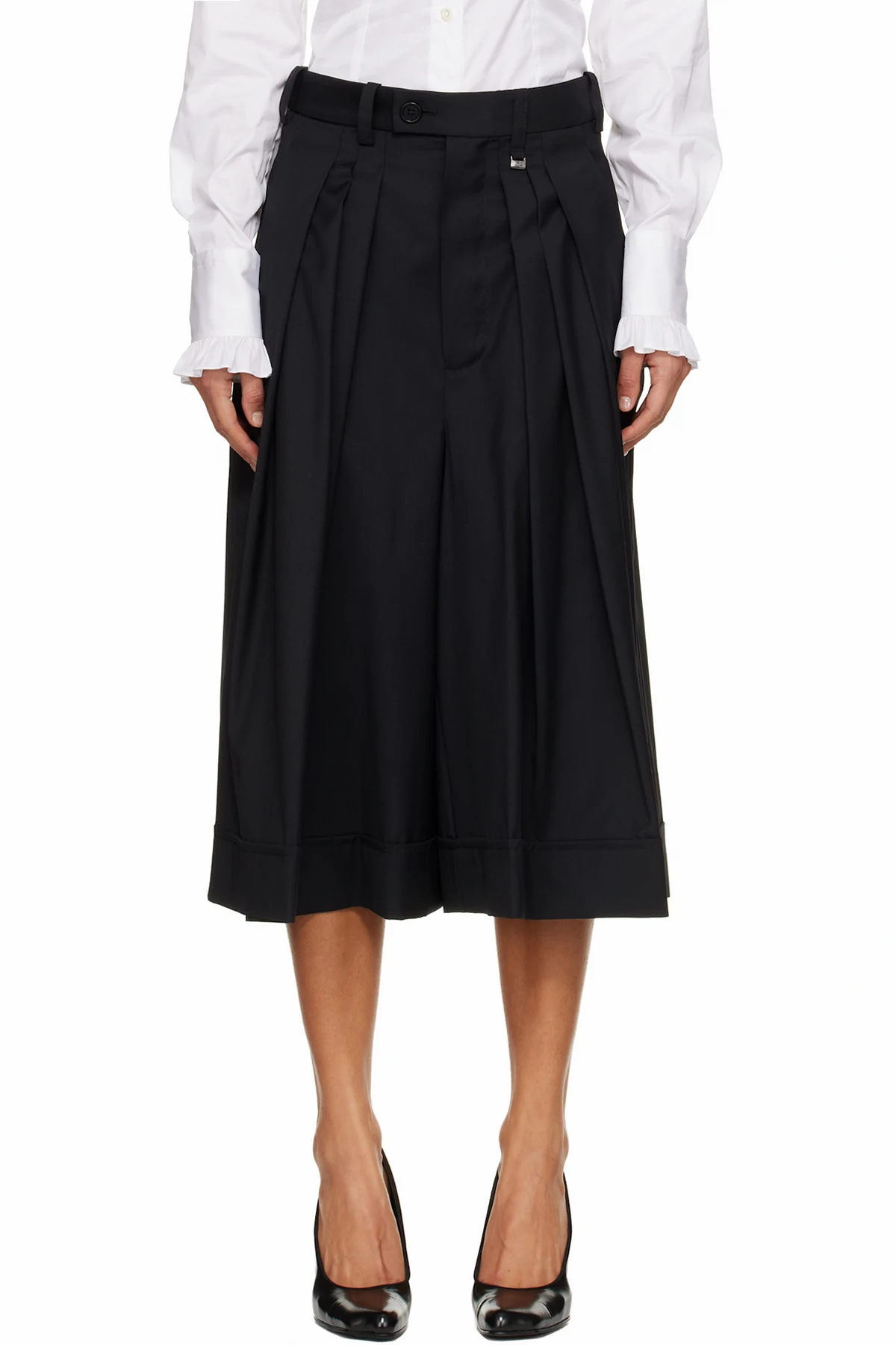 Black Culottes Trousers