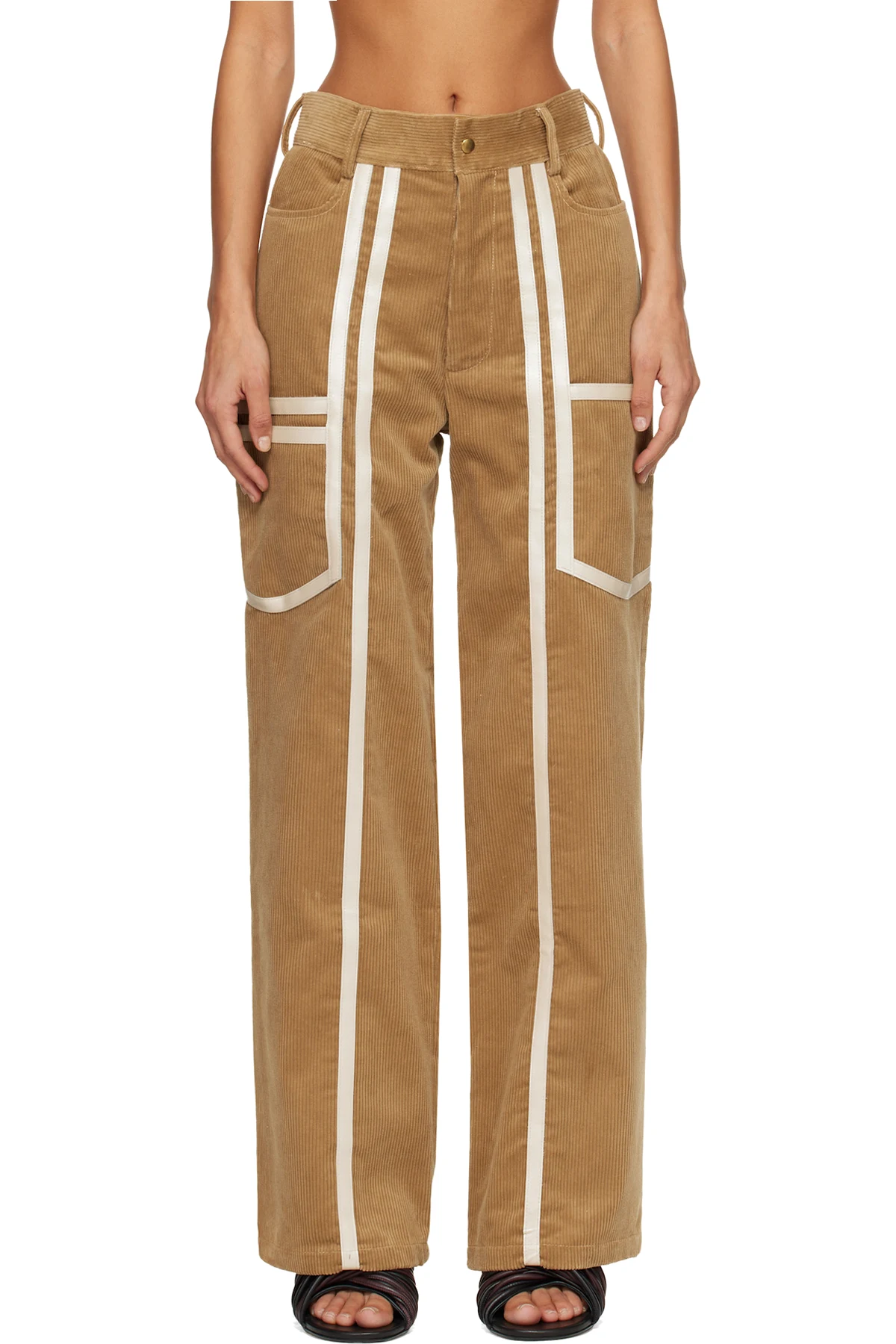Beige Corduroy Trousers
