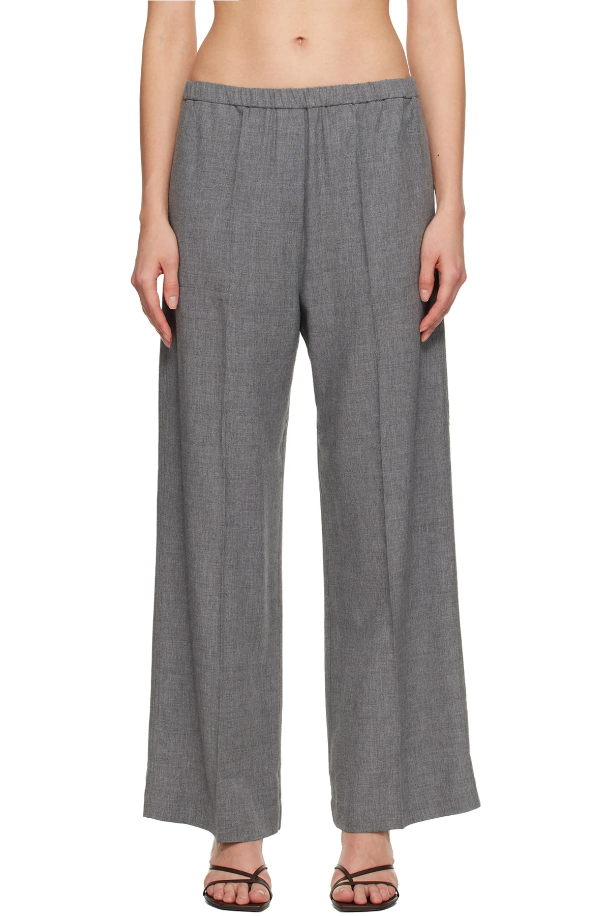 Gray Fluid Winter Trousers