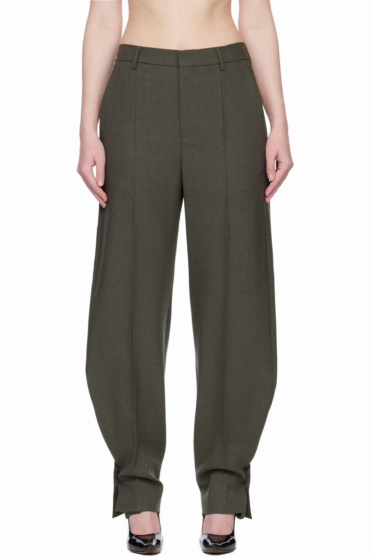 Taupe 'The Button-Hole' Trousers