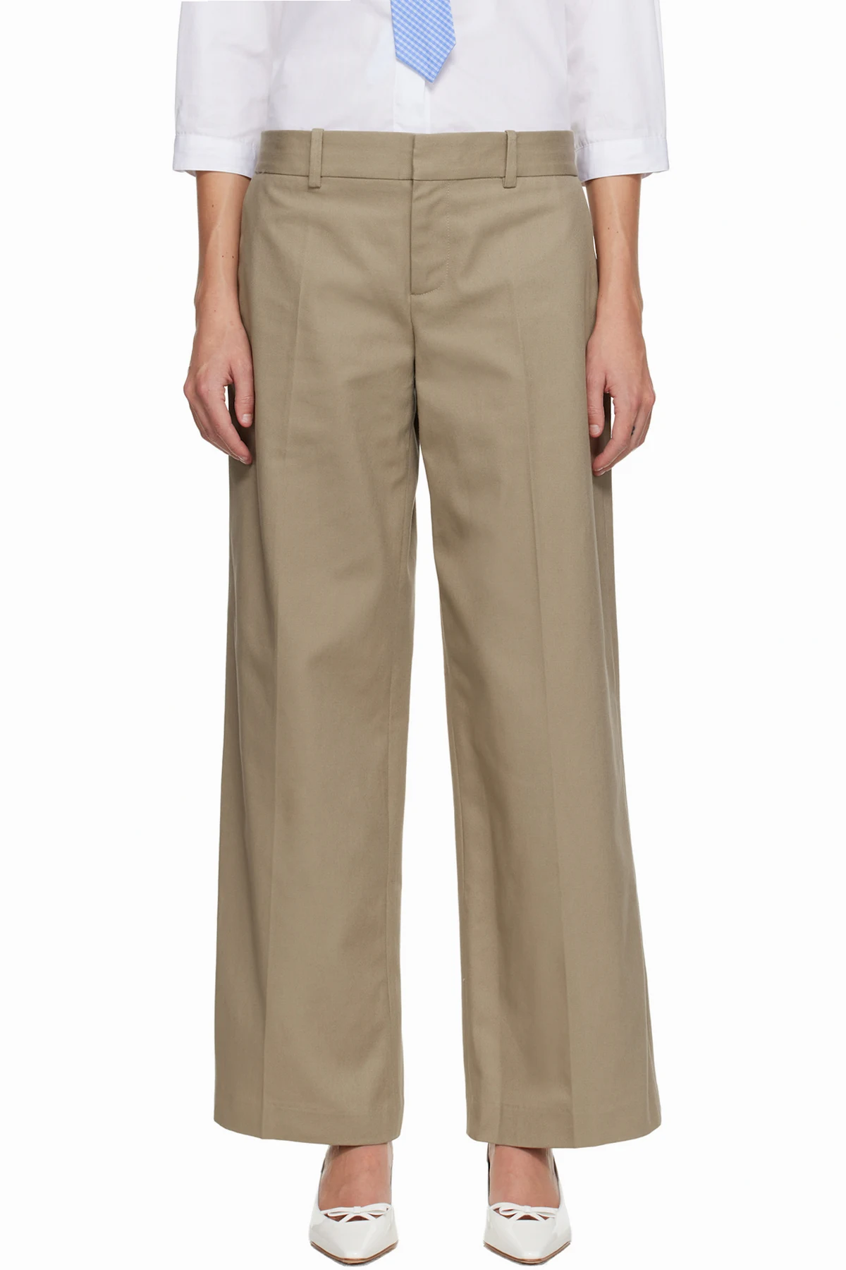 Taupe Grandpa Trousers