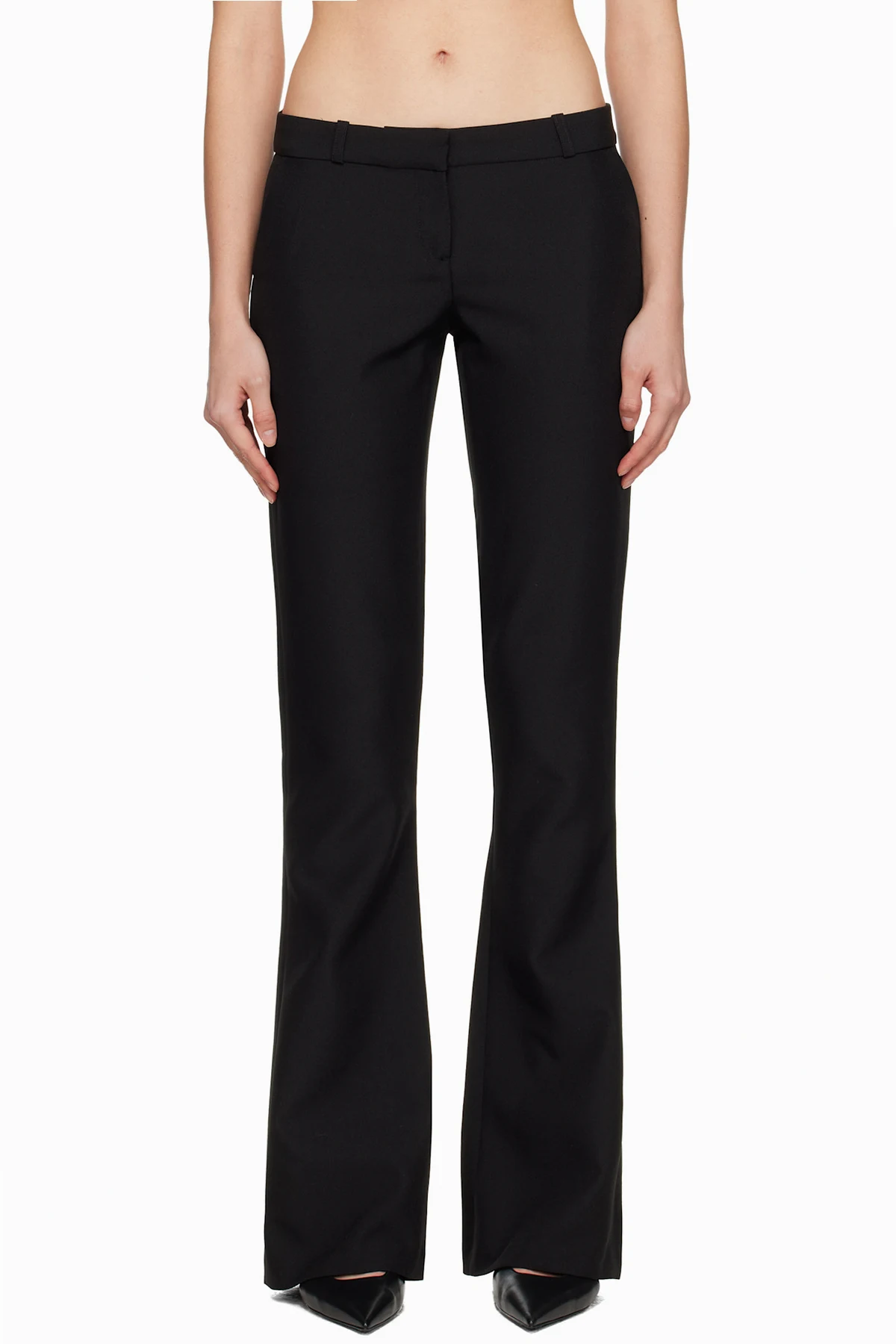Black Low Waisted Trousers
