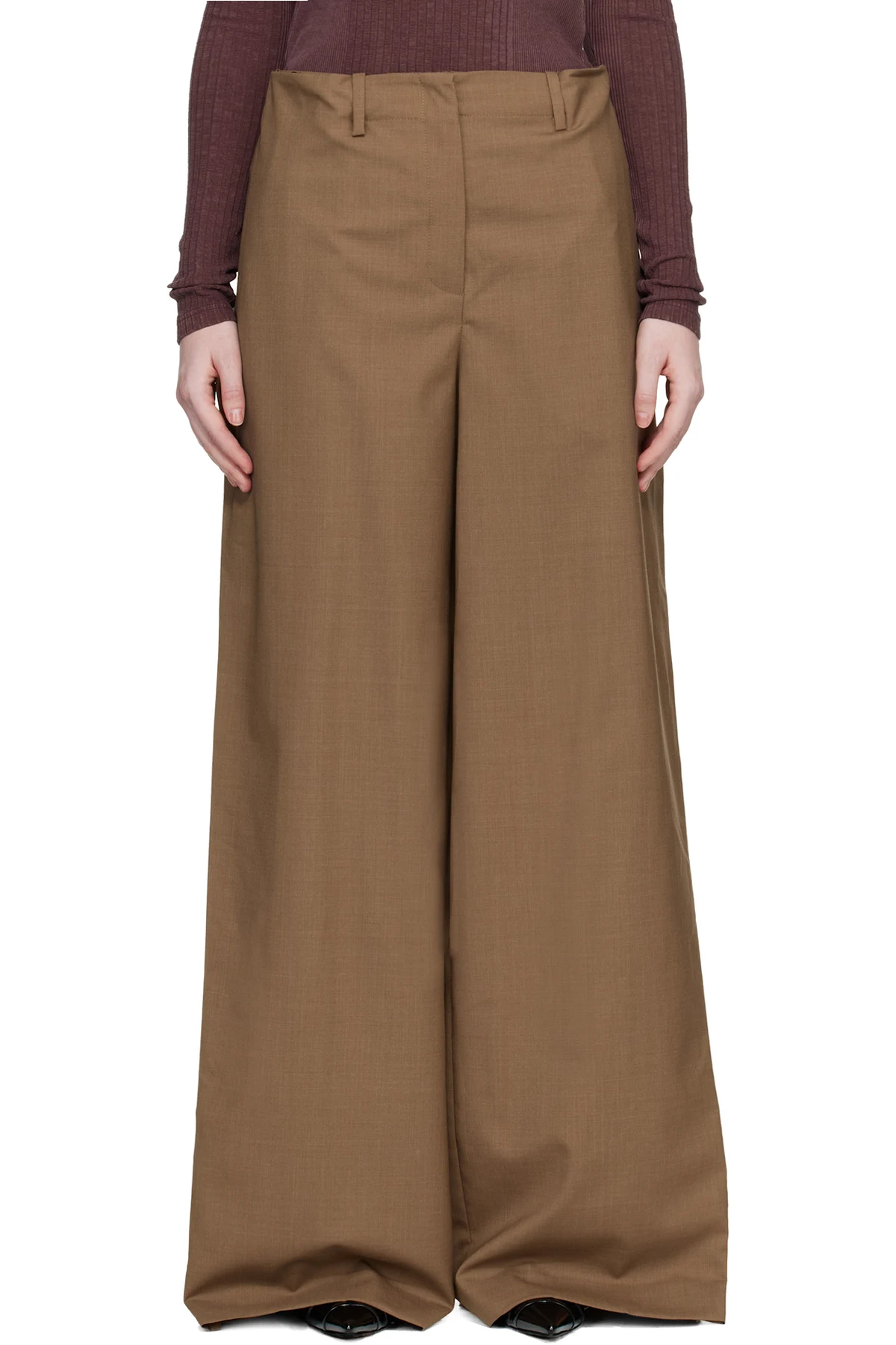 Brown Super Fine Mela Trousers