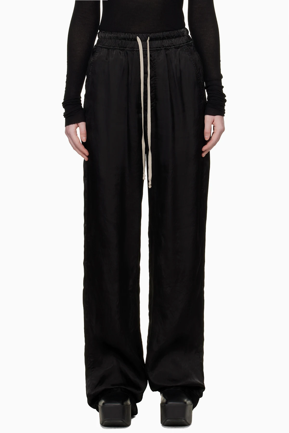 Black Temple Dietrich Drawstring Lounge Pants