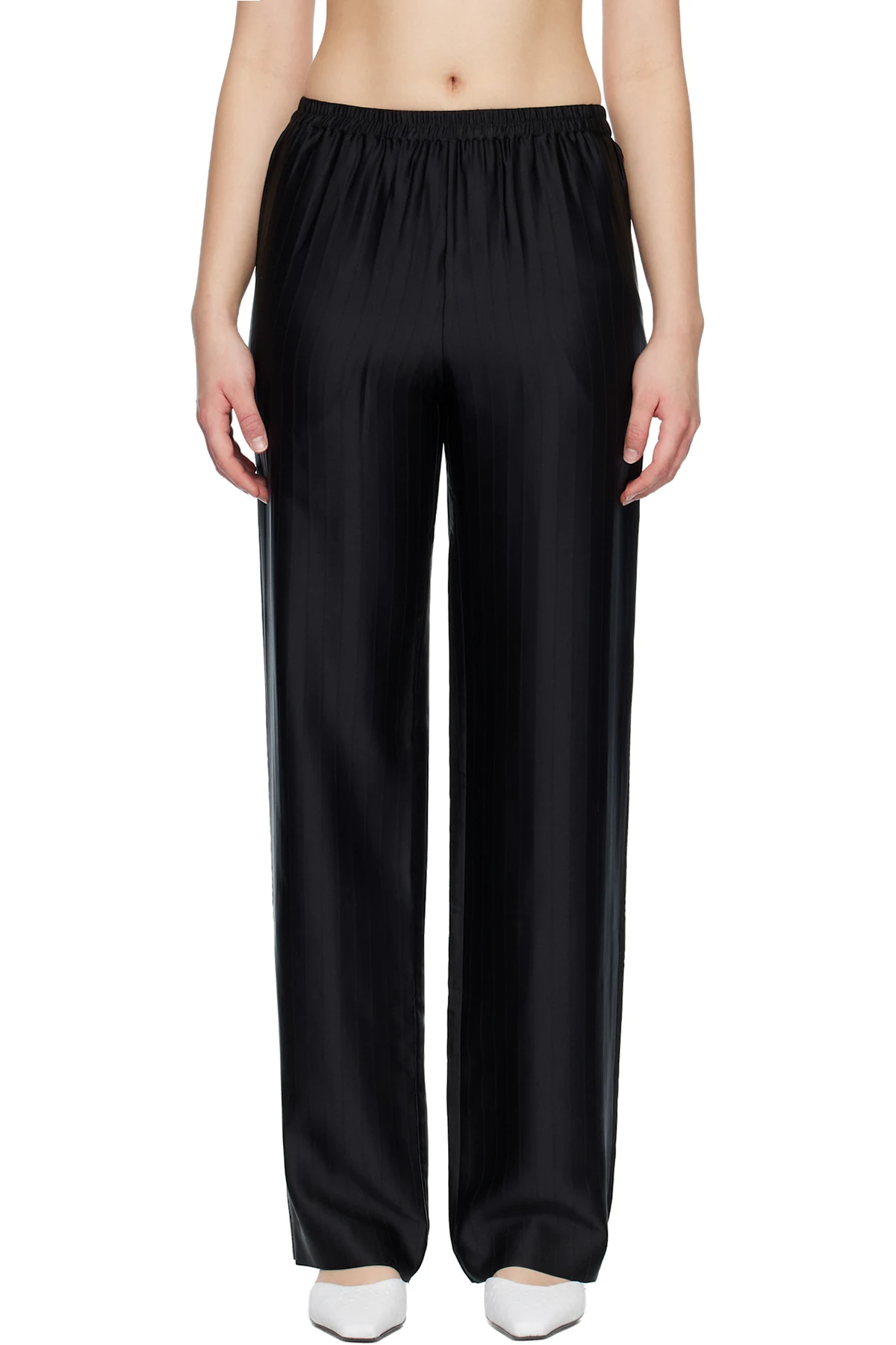 Black KADALA Silk Blend Trousers