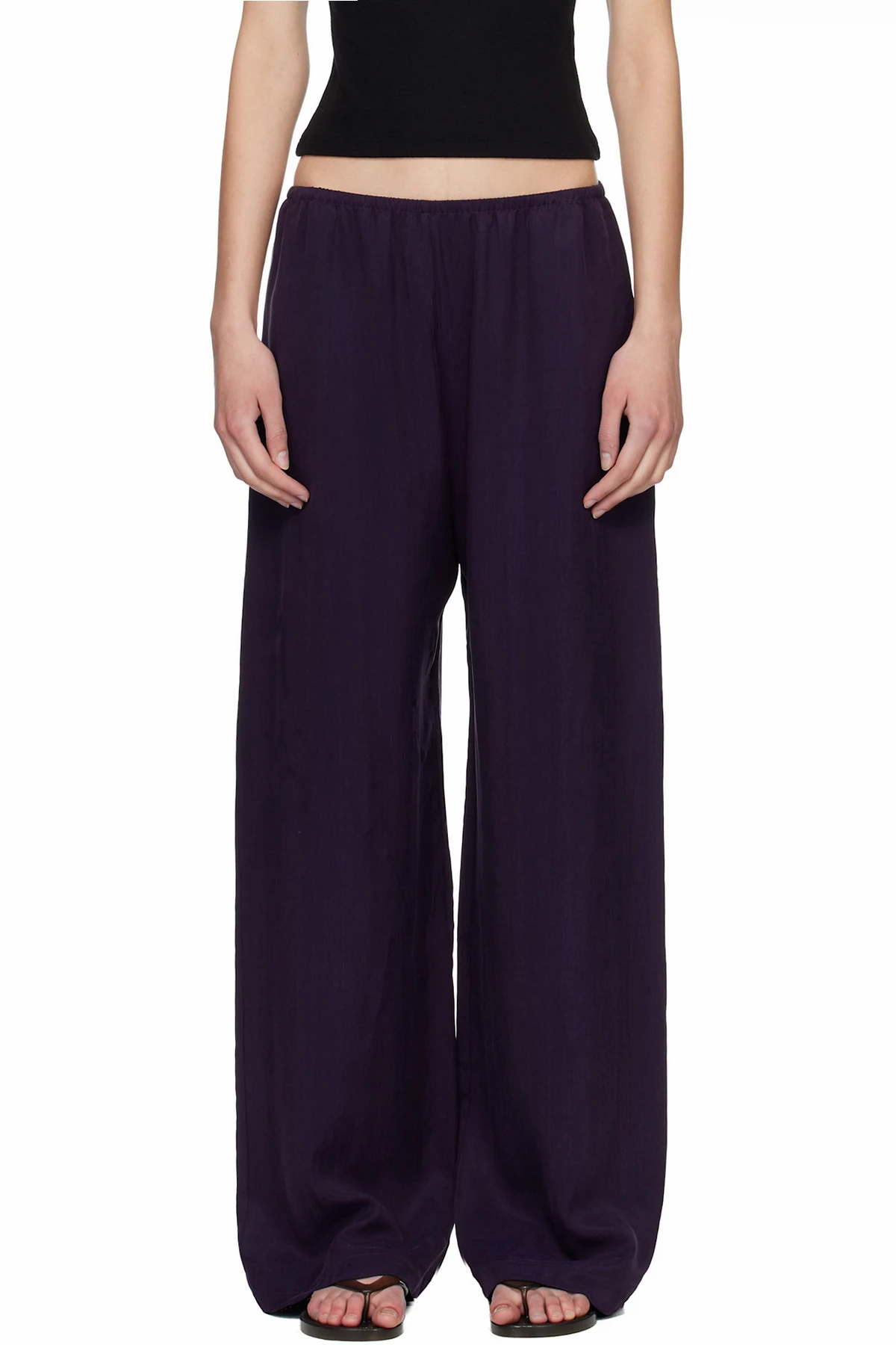 Purple Kim Pocket Trousers