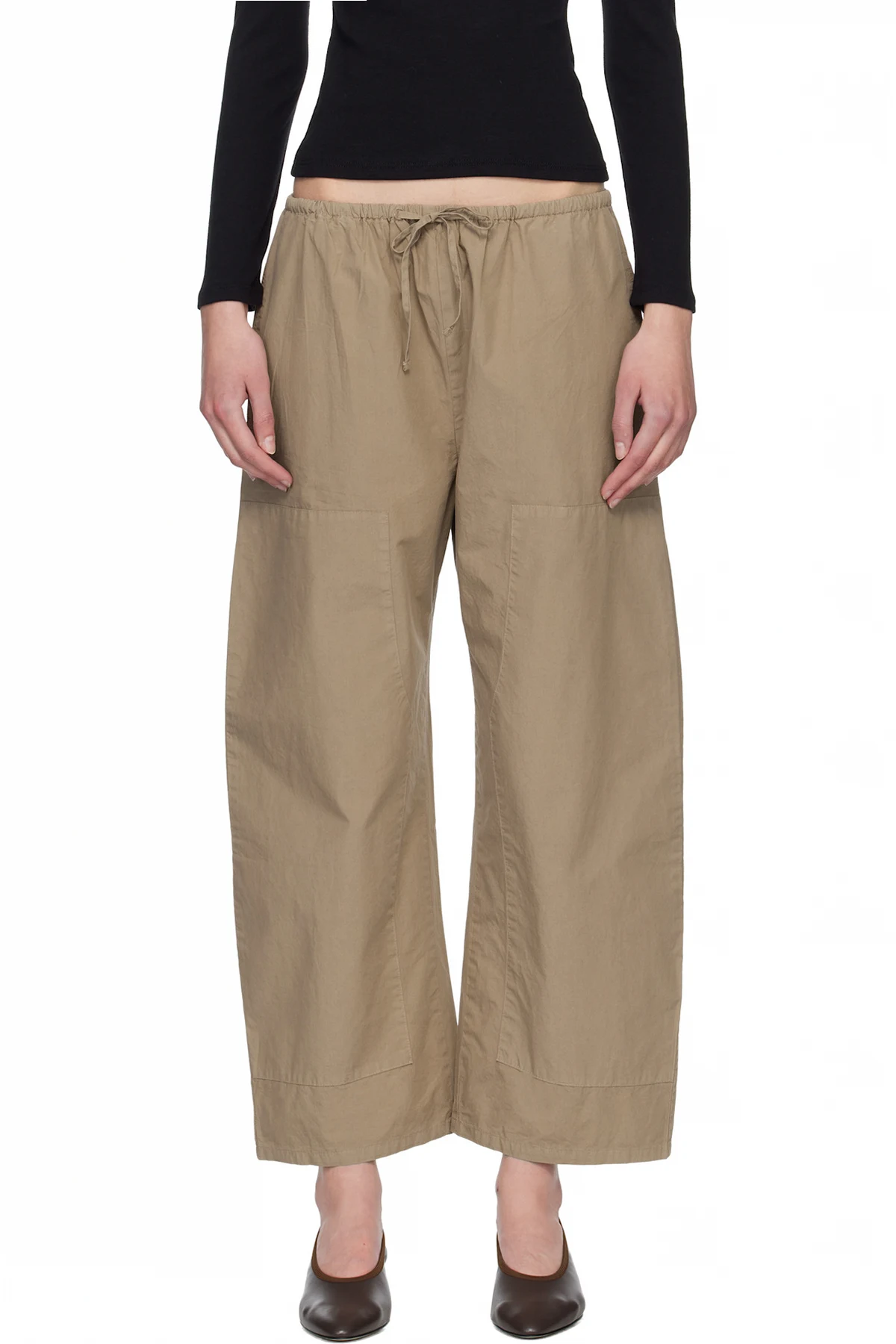 Beige Kyoto Carpenter Trousers