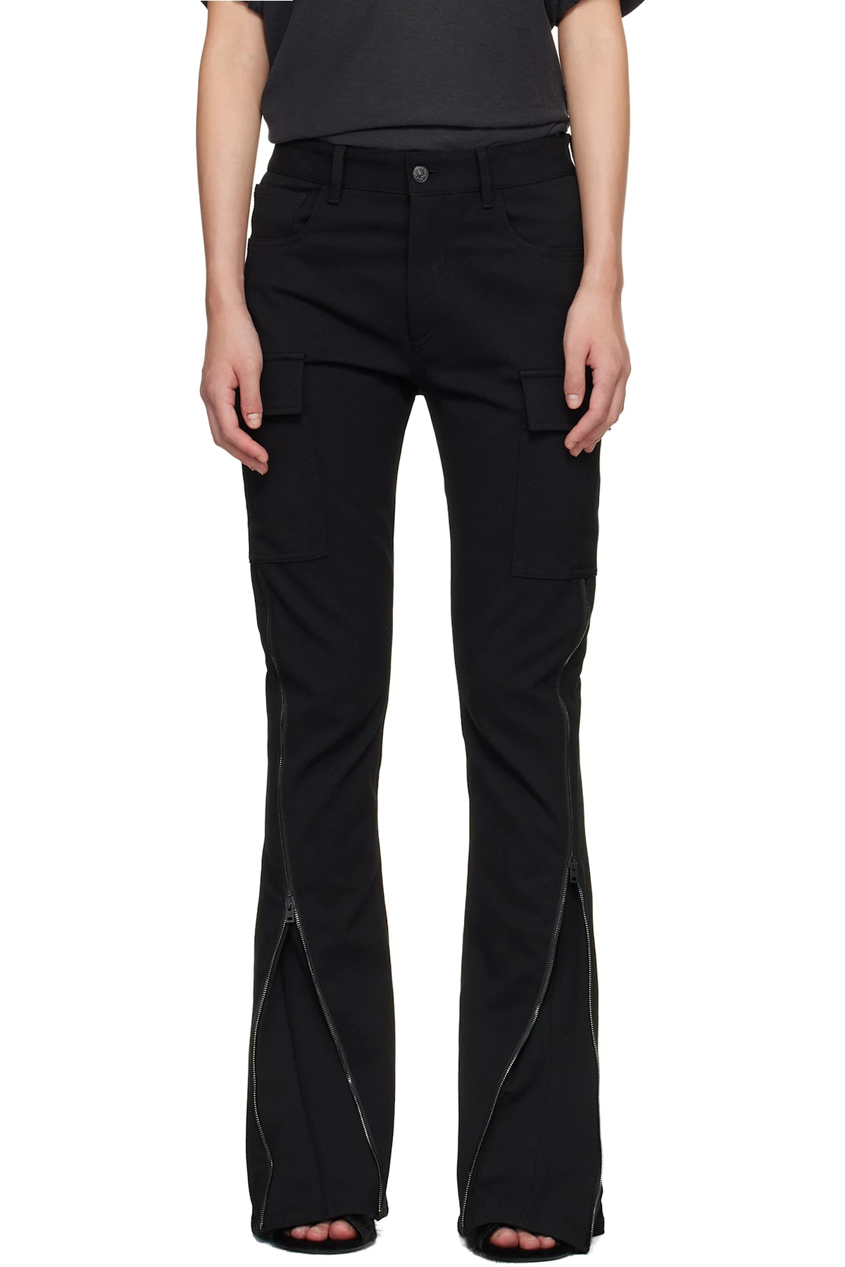 Black Twill Suit Trousers