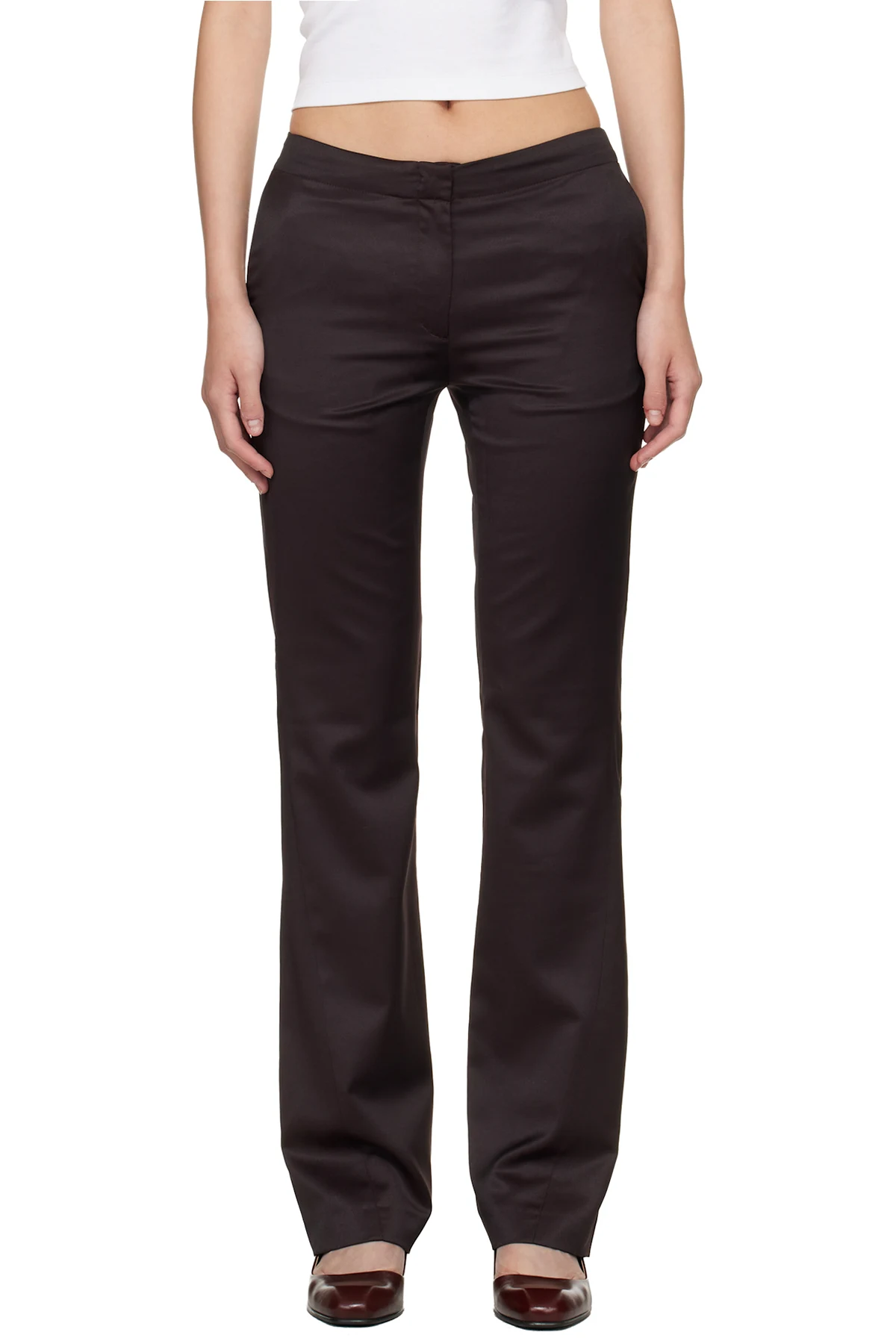 Burgundy Poise Trousers