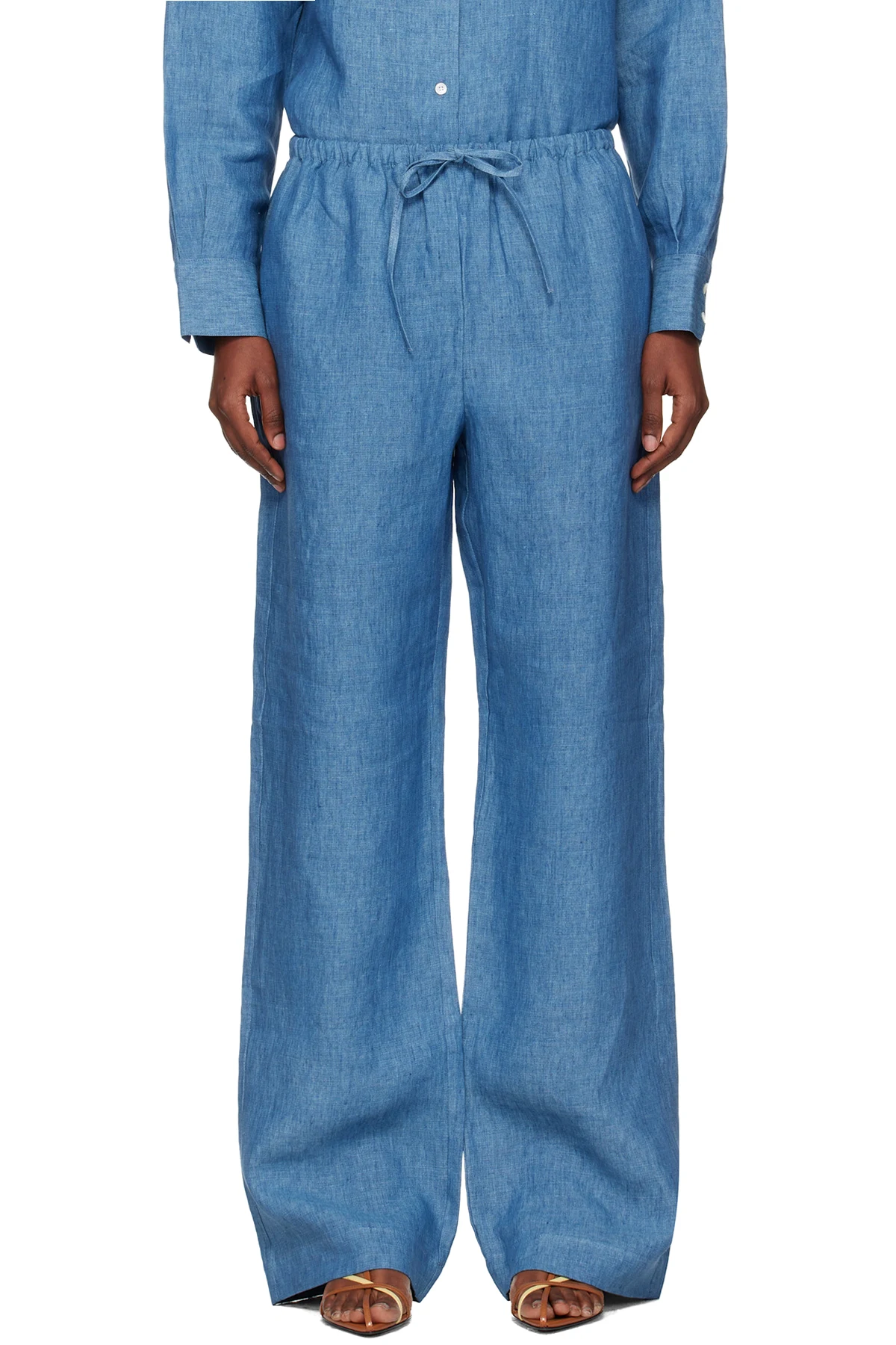 Blue Relaxed Fit Trousers