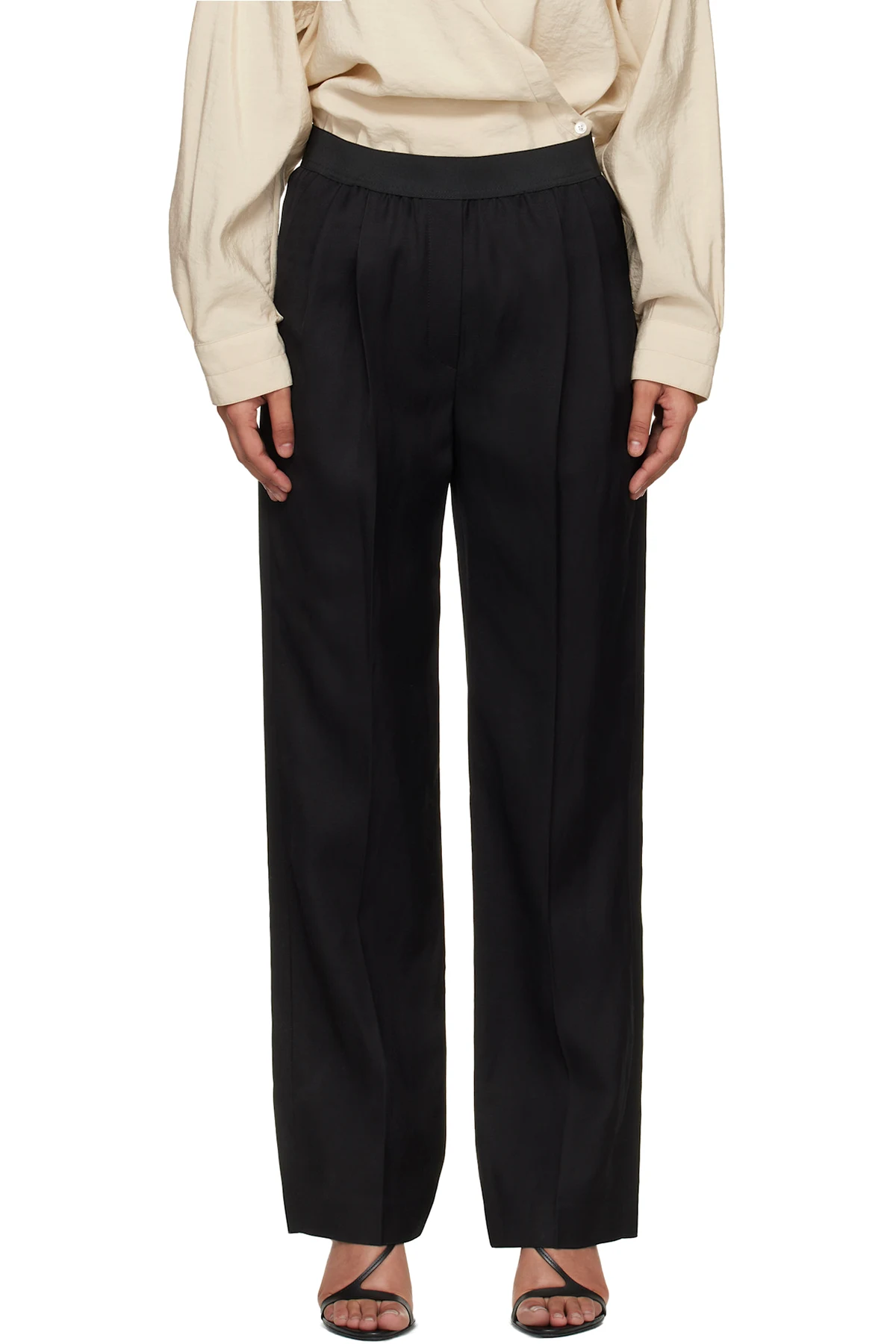 Black Takaroa LDS Elasticated Waistband Trousers