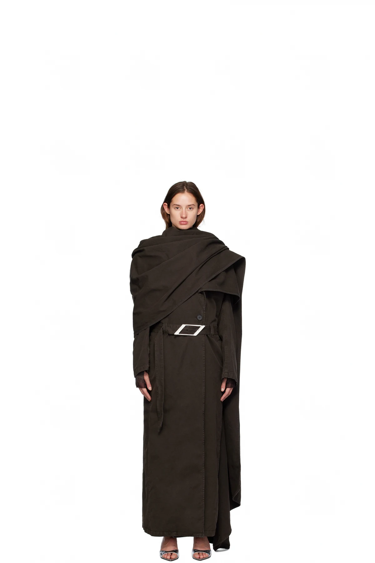 SSENSE Exclusive Brown Long Trench Coat