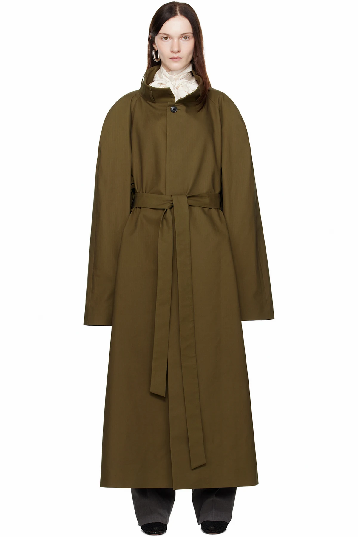 Khaki Multiple Ways Skirt Trench Coat