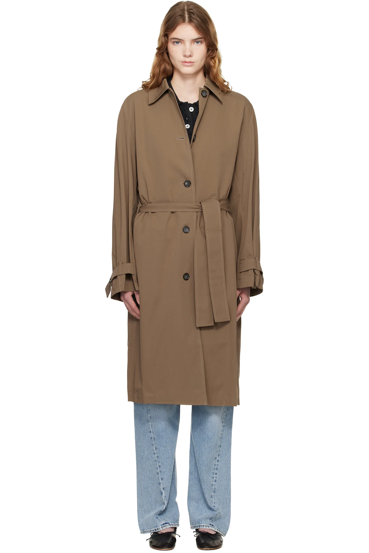 Khaki Light Spring Trench Coat