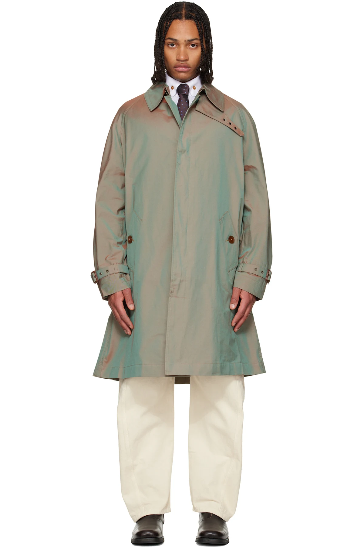 Green Zidler Trench Coat