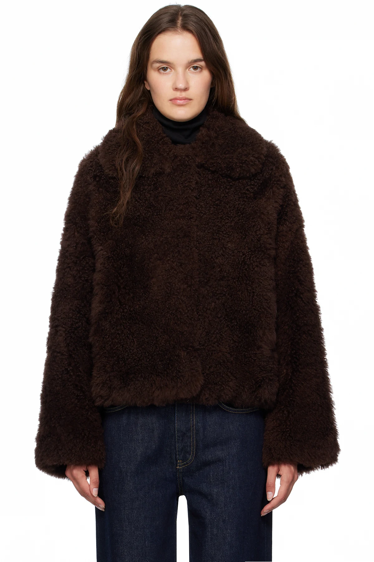 Brown Long Hair Jacket