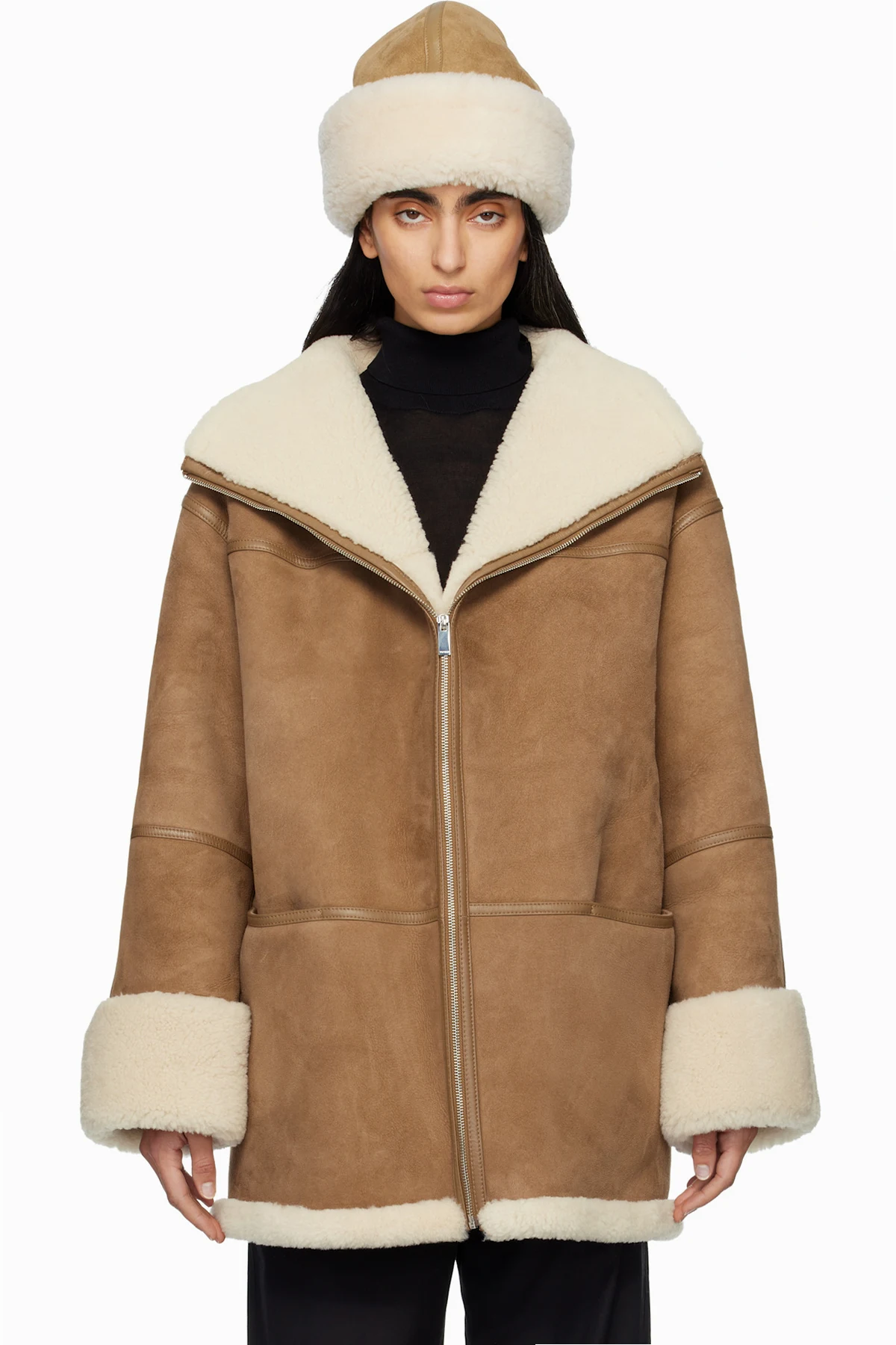 Brown Signature Shearling Jacket