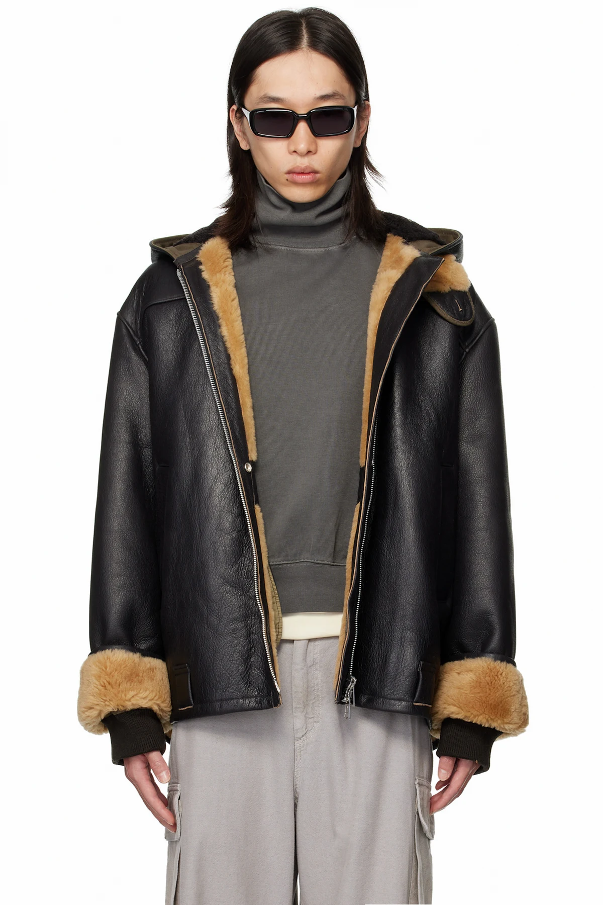 Black Blizzard Shearling Jacket