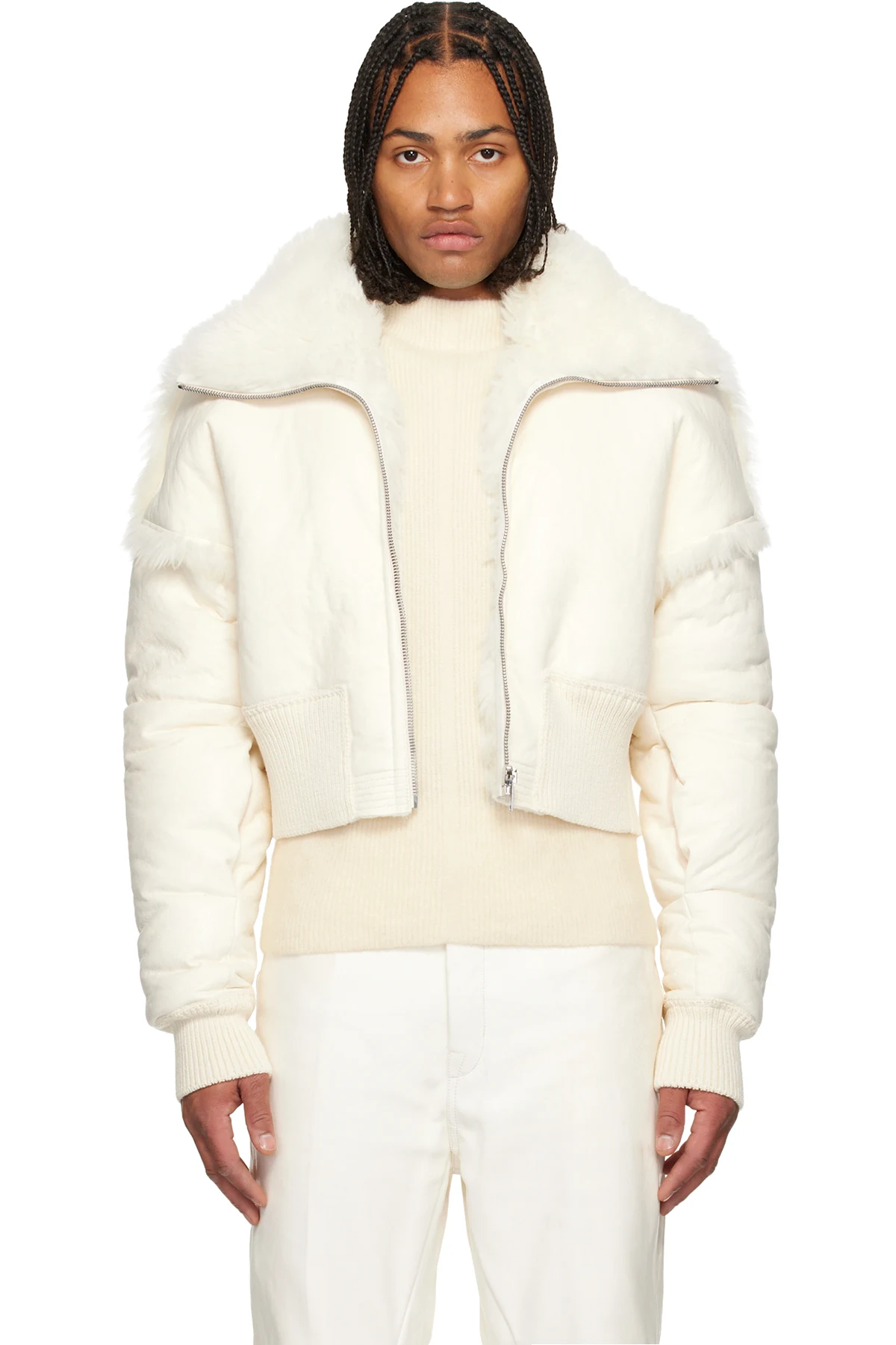 Off-White Concordians Dracucollar Shearling Jacket