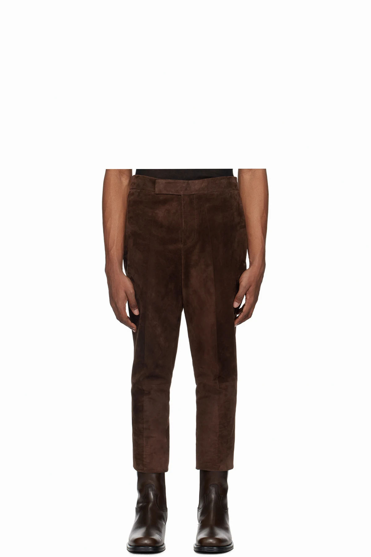 Brown Nº 7 Leather Pants
