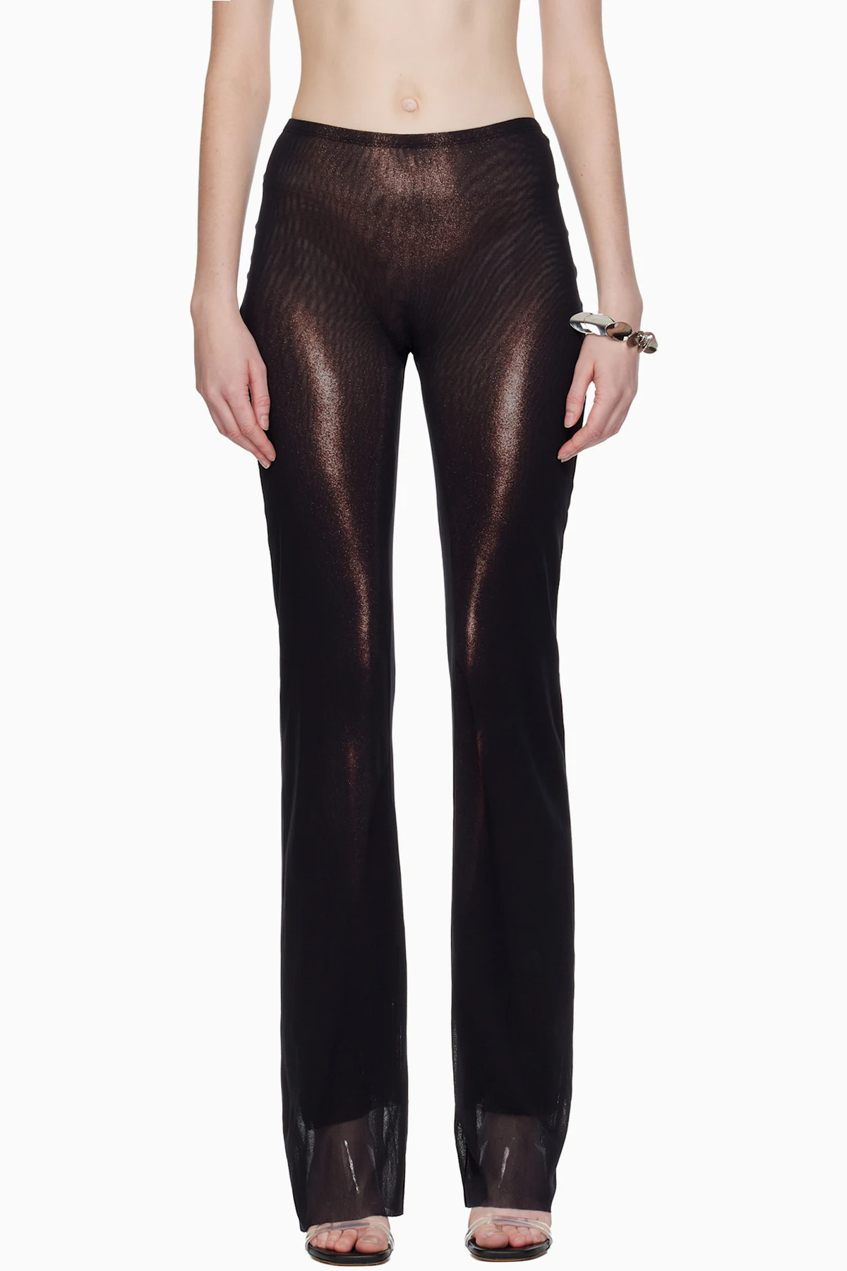 Black 'The Bronze Body Dust' Lounge Pants