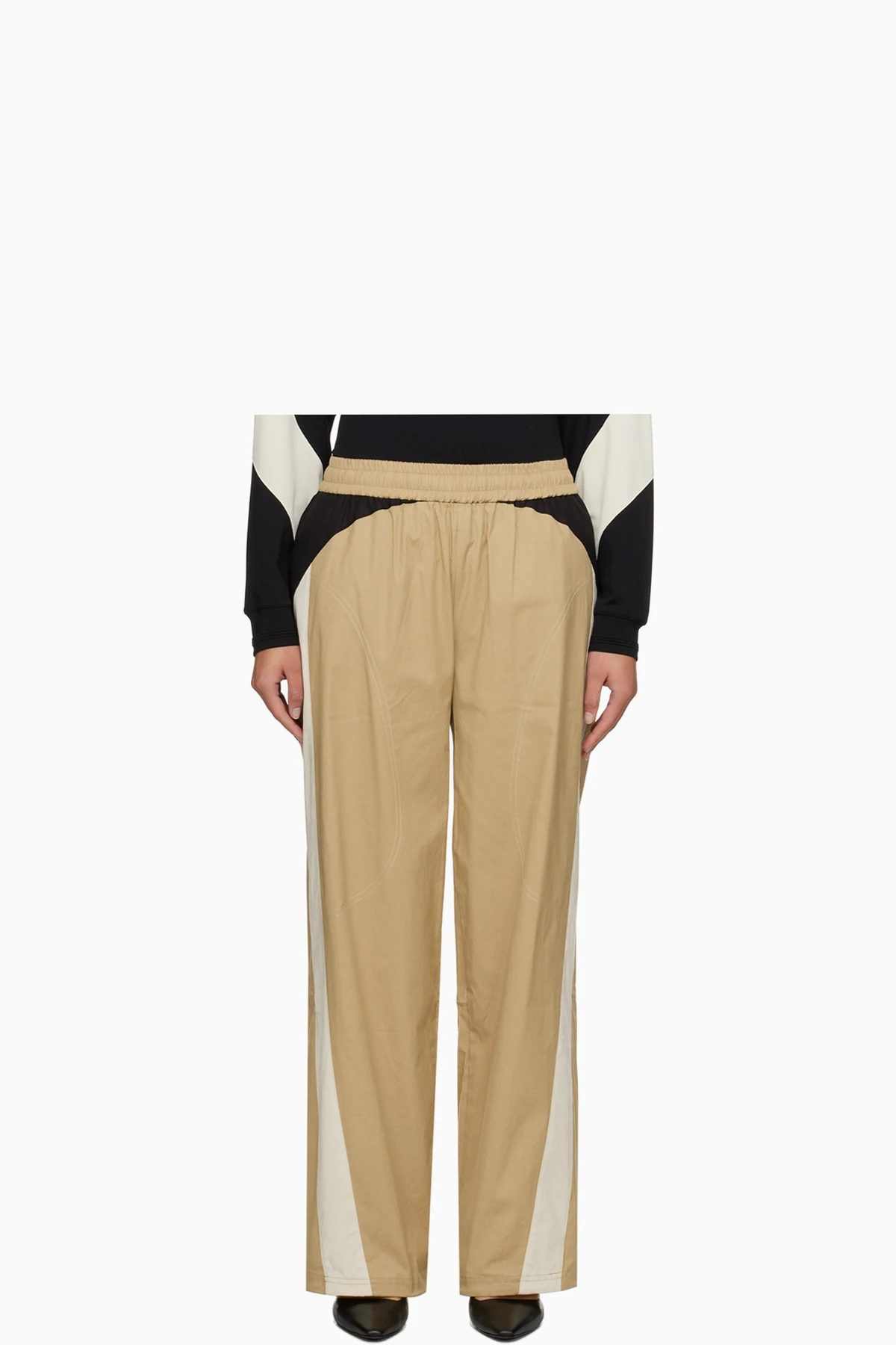 Tan Blocked Lounge Pants