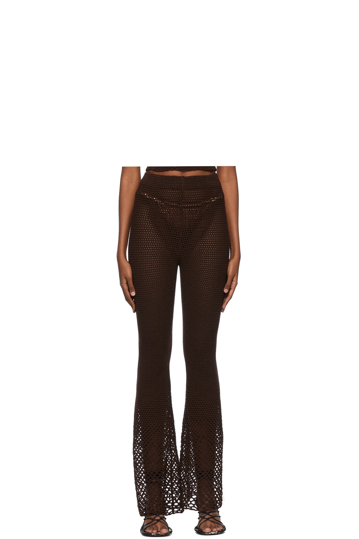 Brown Acrylic Lounge Pants