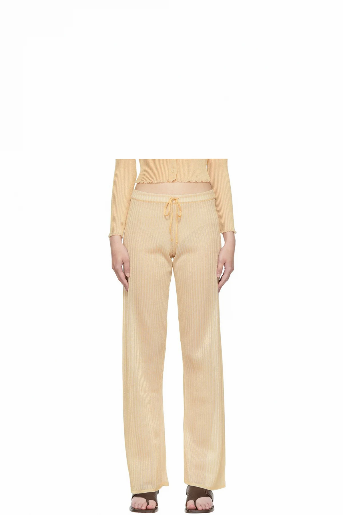 Beige Slow Lounge Pants