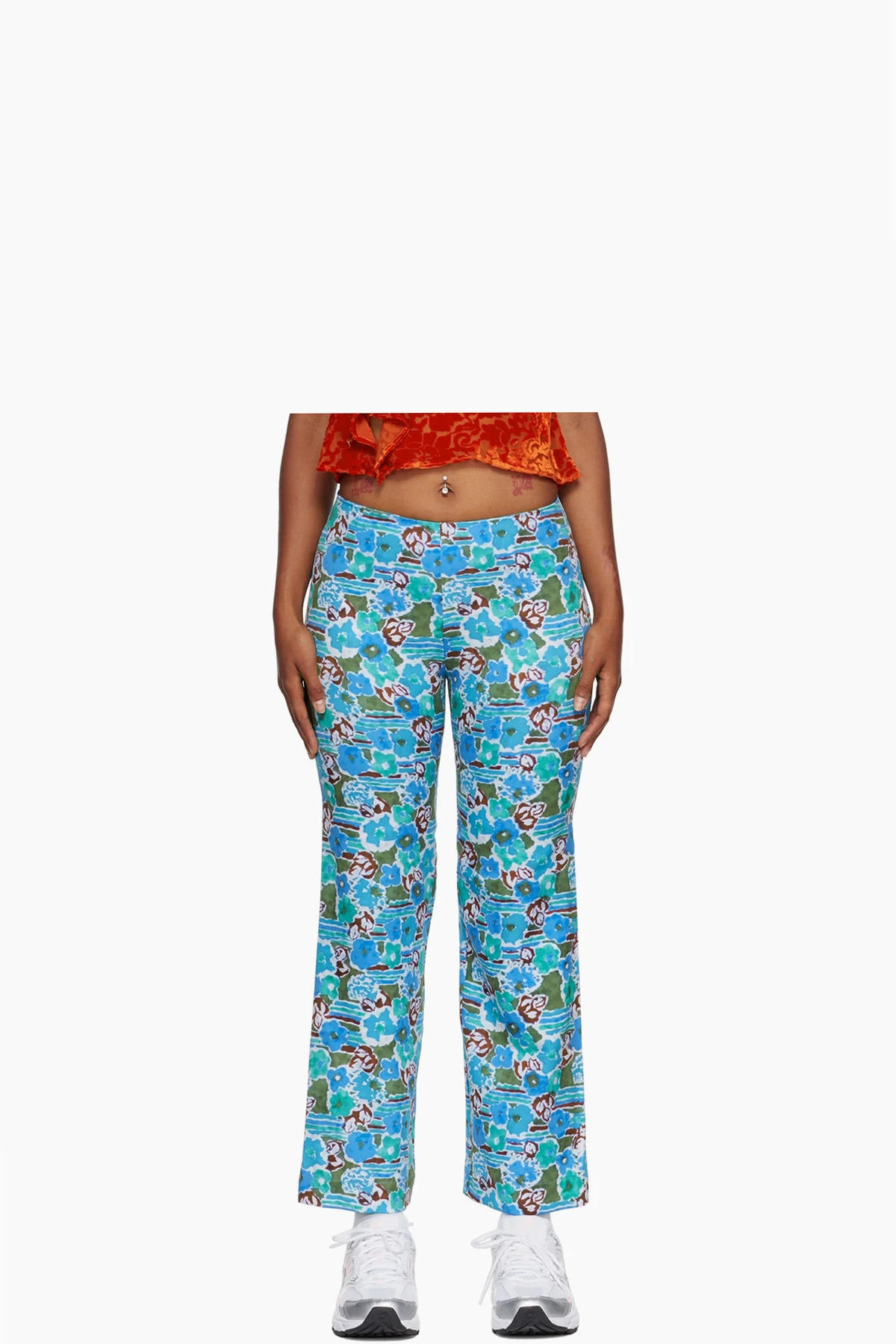 Blue Floral Lounge Pants