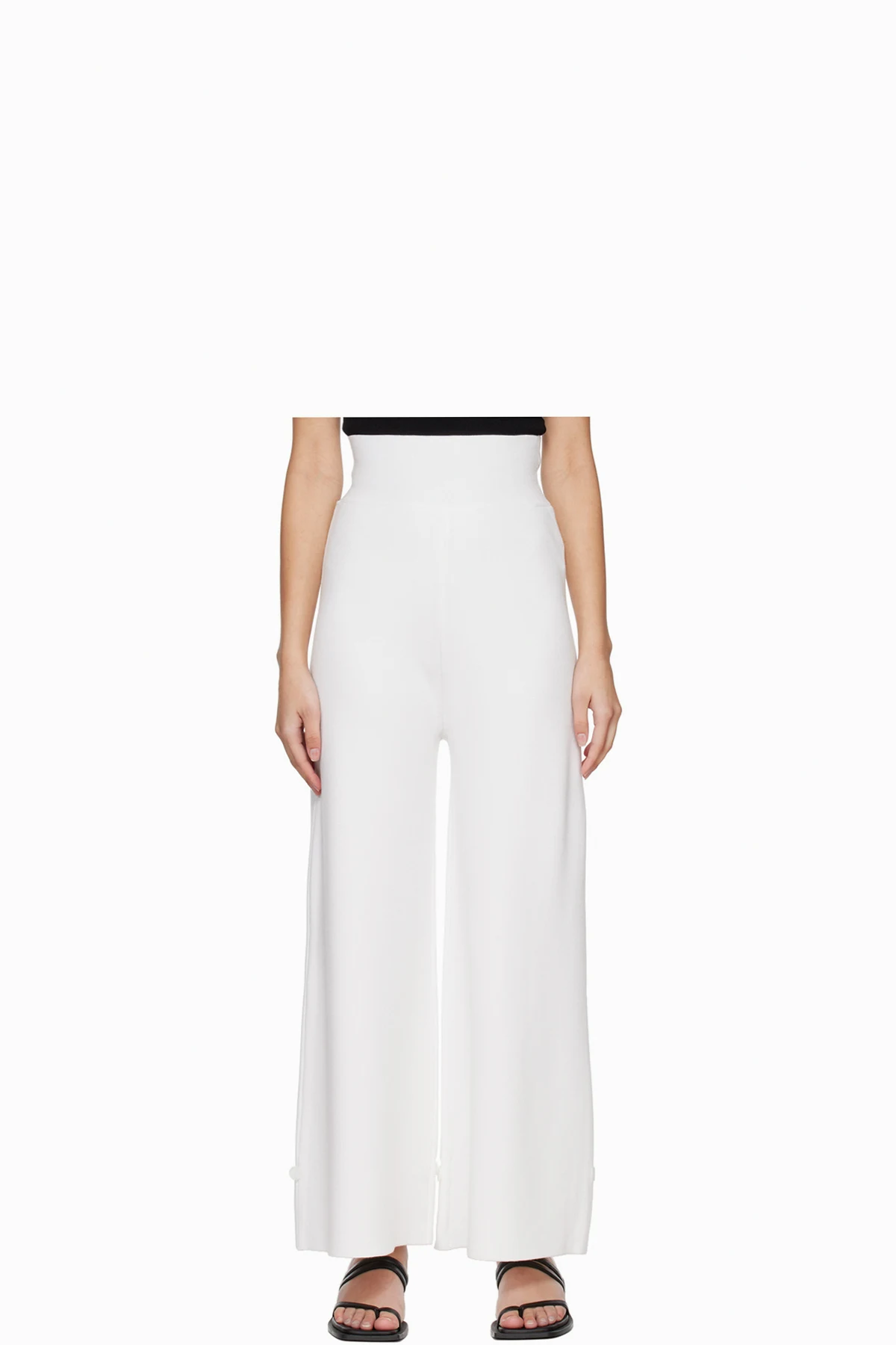 White High Waist Lounge Pants