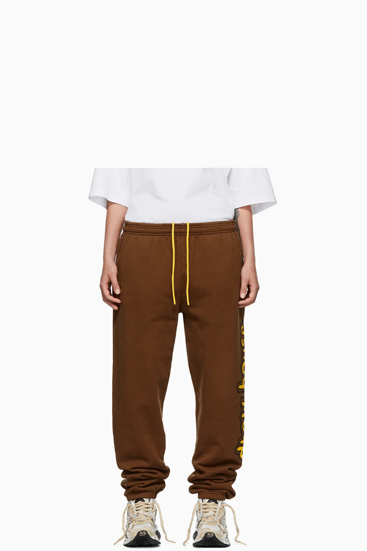 SSENSE Exclusive Brown Cartoon Font Lounge Pants