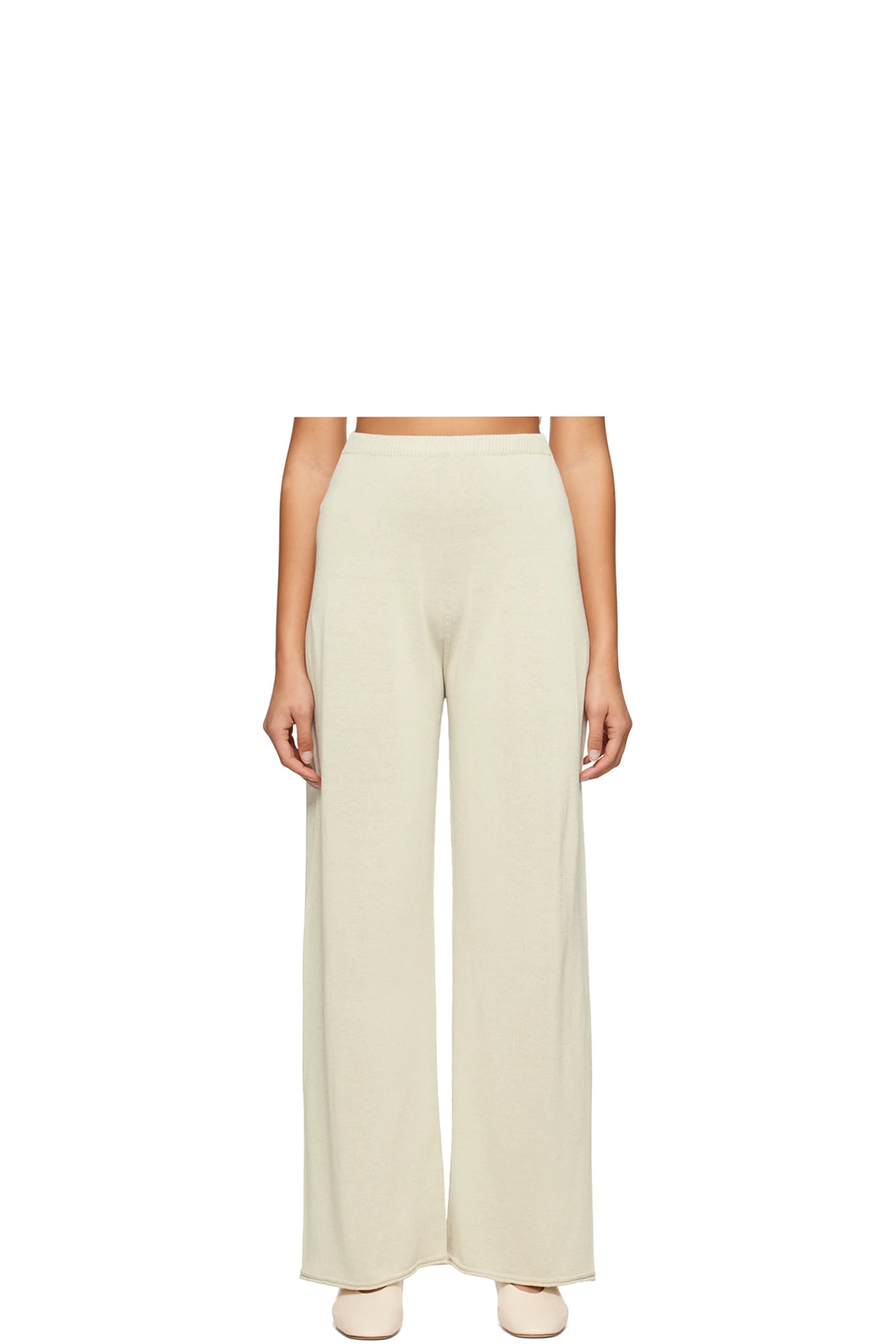 Beige Semi-Sheer Lounge Pants