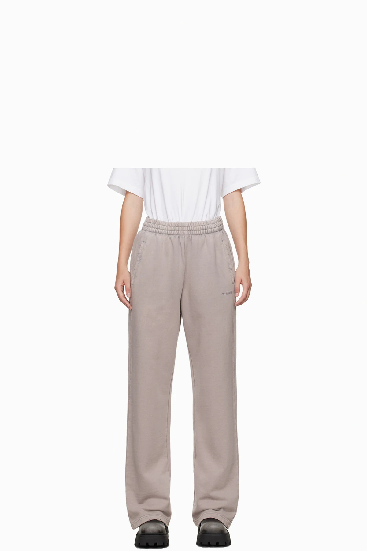 Pink Subtle Distressed Sweatpants