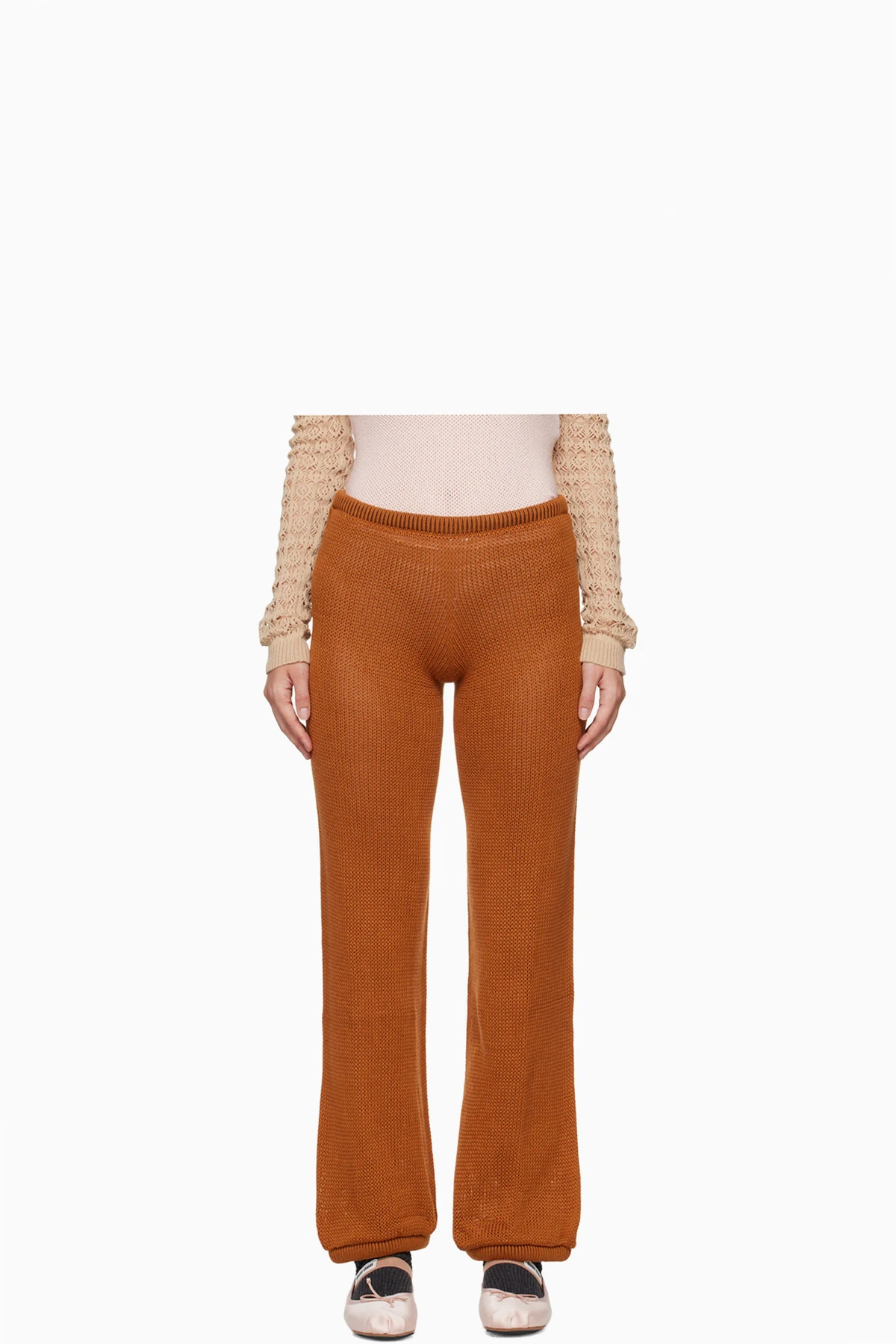 Brown Isabella Straight Lounge Pants