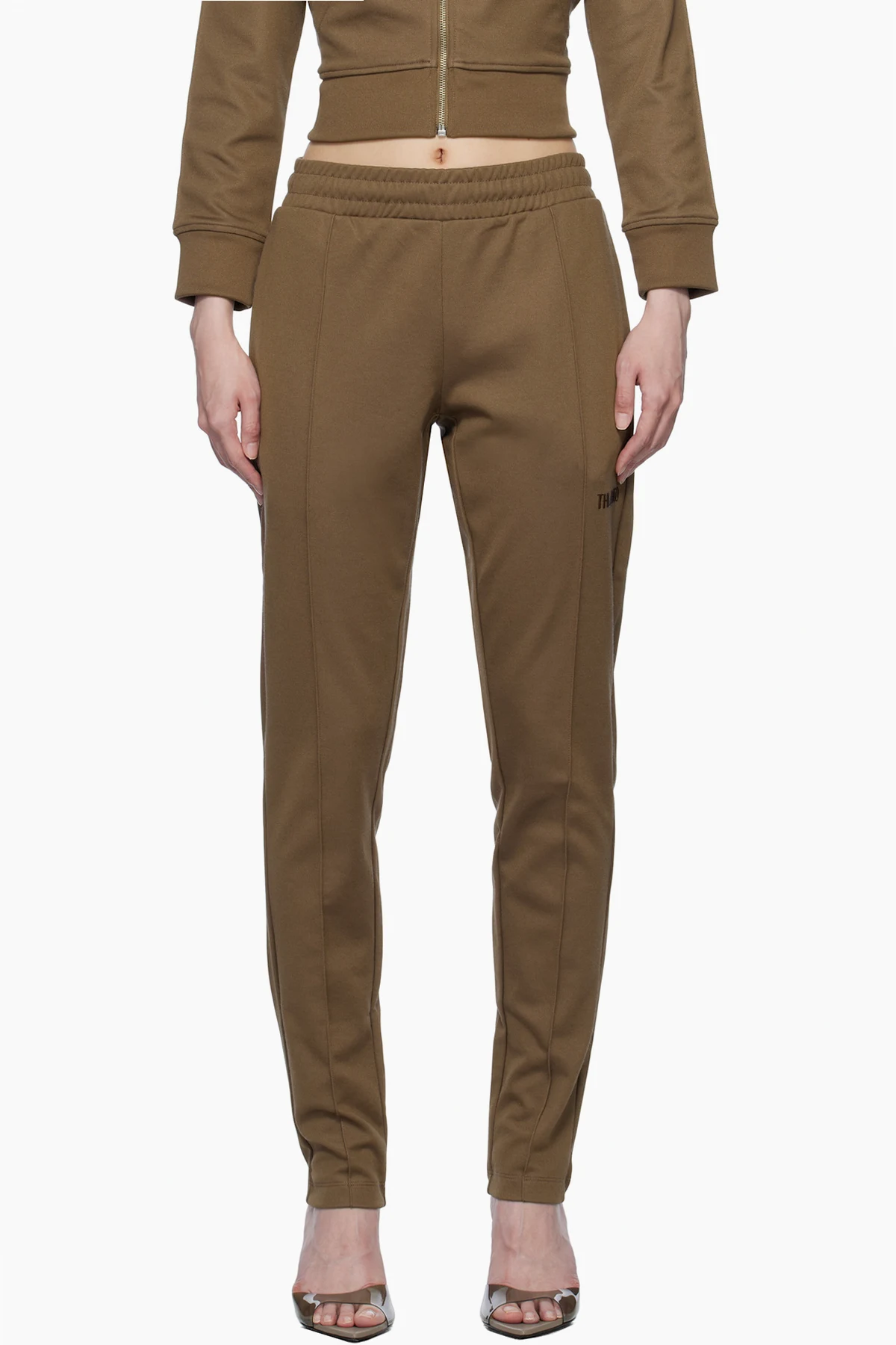 Brown Bonded Logo Lounge Pants