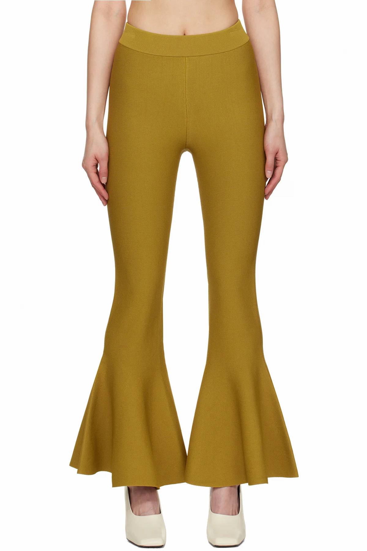 Yellow Godet Short Lounge Pants