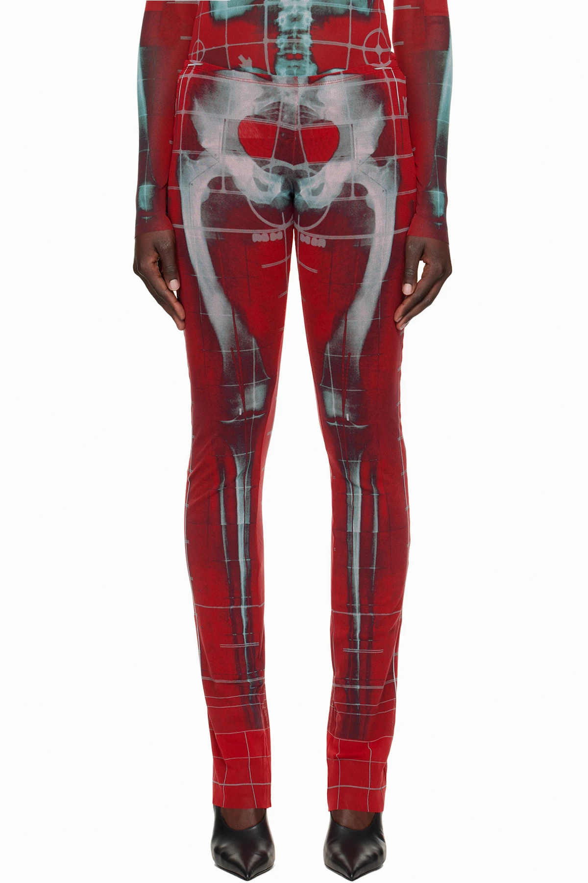 SSENSE Exclusive Red & Blue 'The Squeletor' Lounge Pants