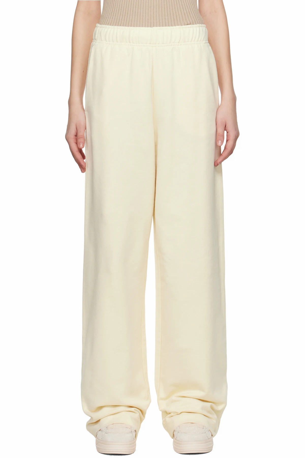 Off-White Wide Leg Cotton Sweatpants