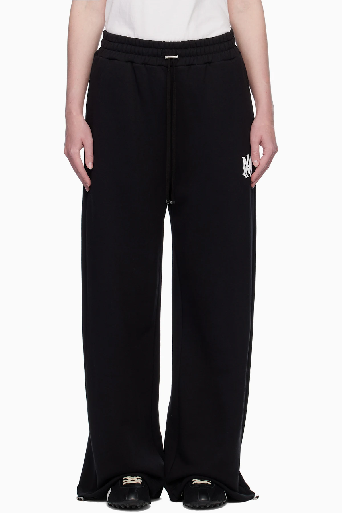 Black MA Core Logo Flare Lounge Pants