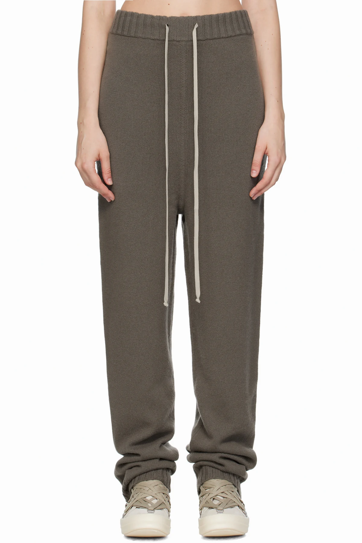 Gray Concordians Rasato Cashmere Knit Lounge Pants