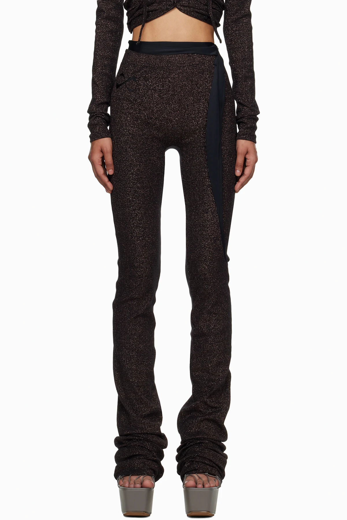 Brown Drape Lounge Pants